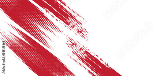 Straight red ink vector lines pack. Bloody color long and round hand-drawn brushstroke text highlights, frames, circles. Asian calligraphy brushstroke set.