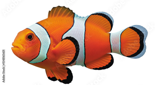 Canvas Print Isolated Clown Fish