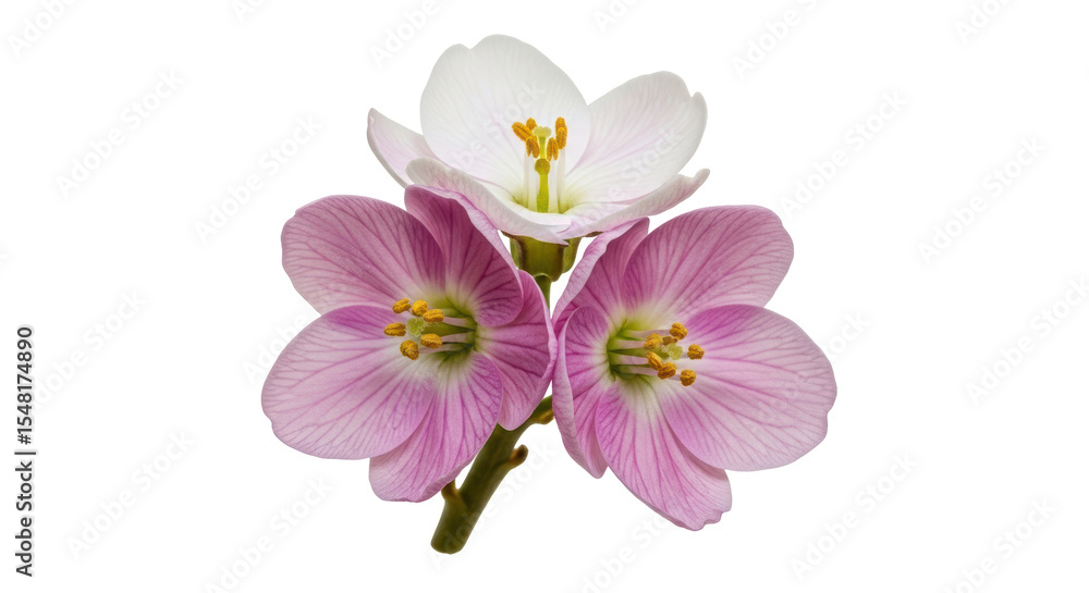 Fototapeta premium Isolated Pink Spring Flowers