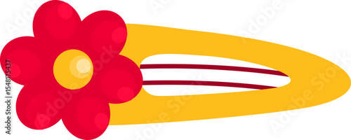 Flower Hairpins Illustration