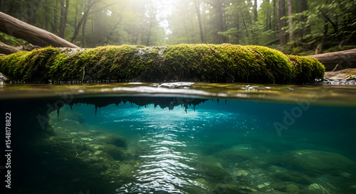 Hidden Wonders Exploring Submerged Ecosystems In Forest Stream