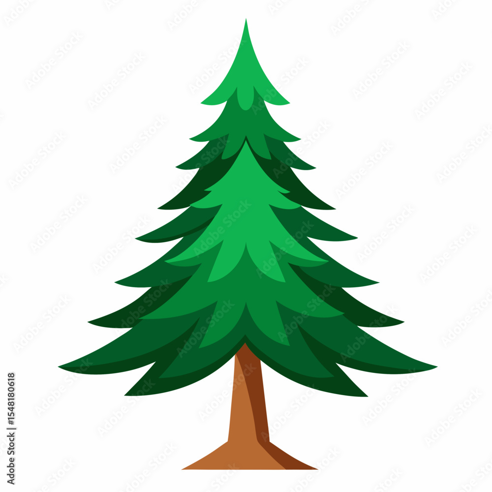 Obraz premium green christmas tree