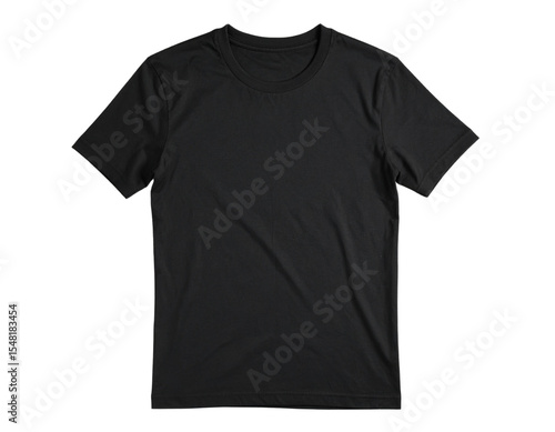 black t-shirt transparent background.