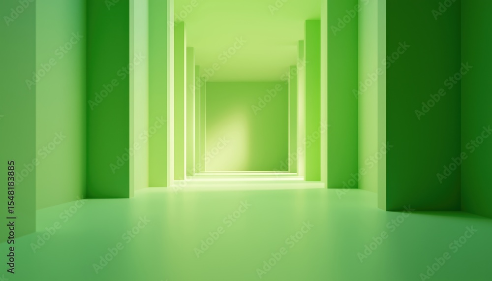 Fototapeta premium Green Gradient Studio: Abstract Blur Background Perfect For Website Templates, Frames, And Business Reports, Creating A Clean And Professional Look.