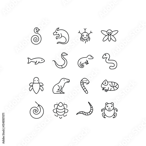    vector illustration of 16 python  anaconda  boa (1).eps