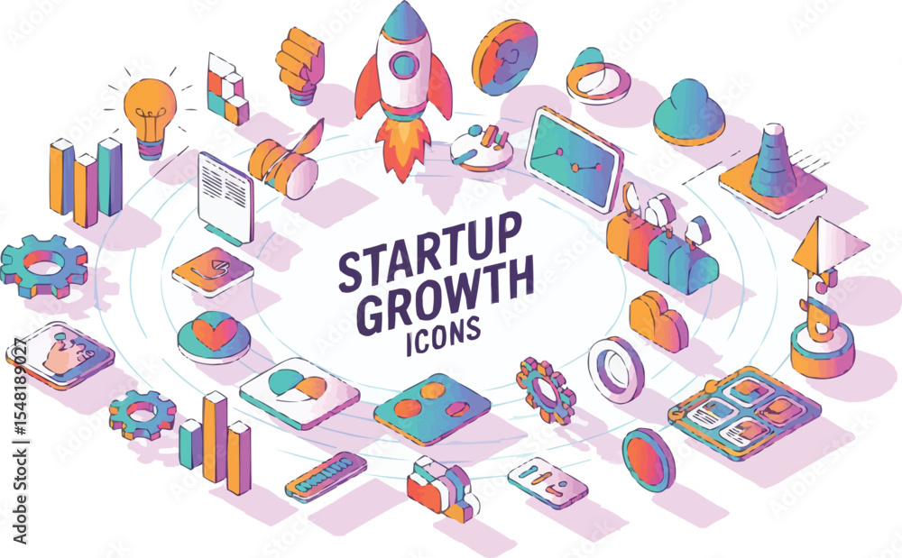Start-up growth texture Start-up growth texture
