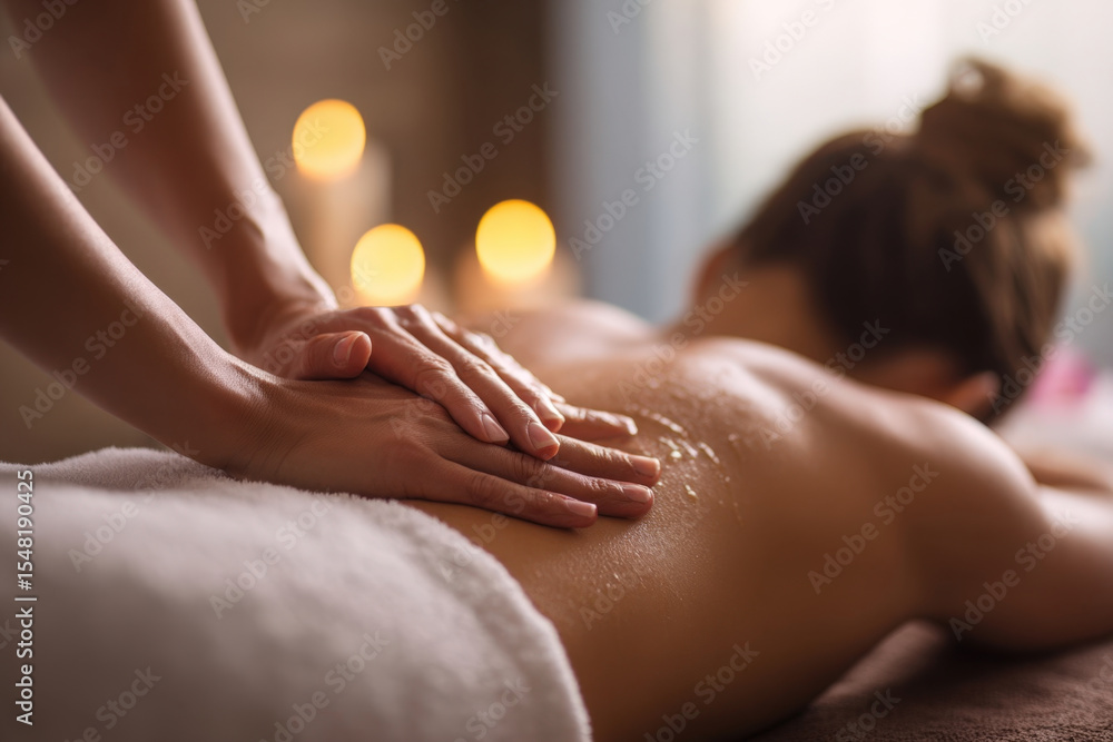 custom made wallpaper toronto digitalClose-up of hands giving a relaxing back massage with oil and soft candlelight