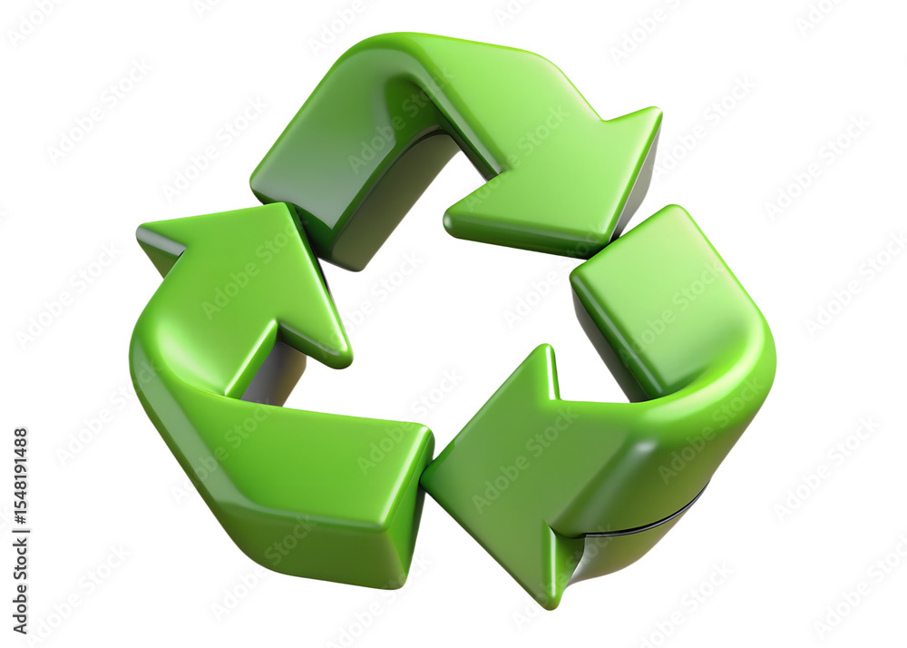 Obraz premium recycle symbol on white background
