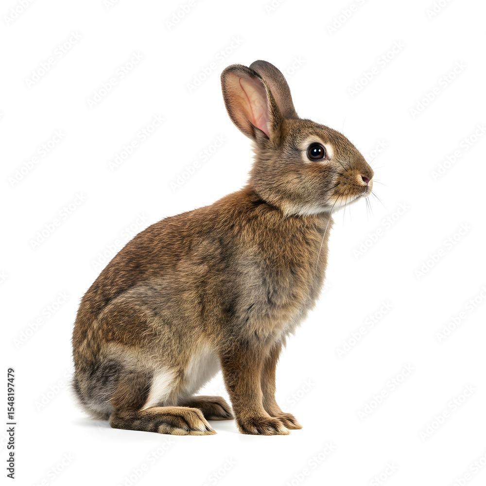 Obraz premium rabbit in a transparent or white background