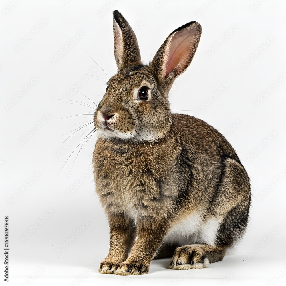 Obraz premium rabbit in a transparent or white background