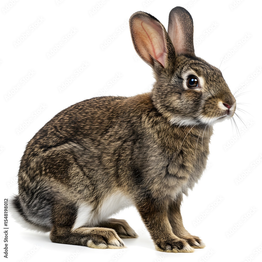 Obraz premium rabbit in a transparent or white background