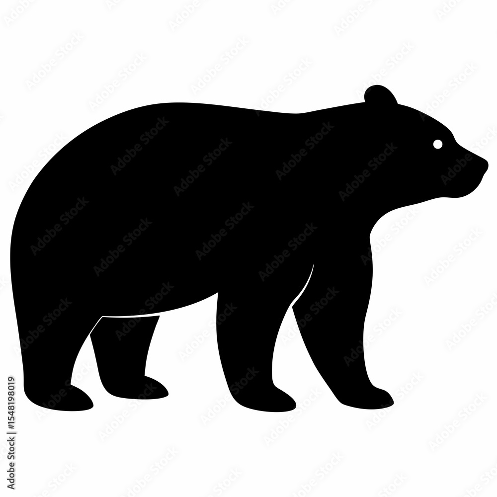 Fototapeta premium silhouette of bear