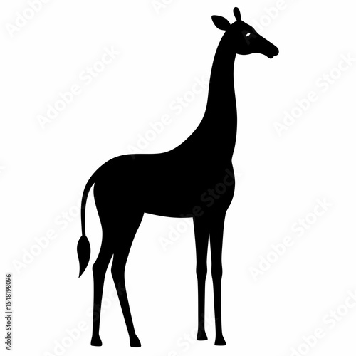 giraffe silhouette vector