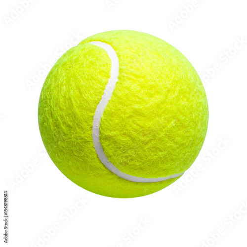 Tennis Ball in Mid-Air with Motion Blur and Shadow, Transparent PNG