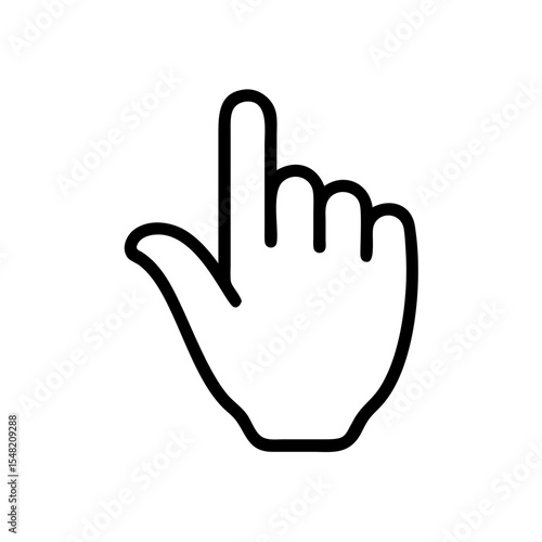 hand cursors icon on transparent background for web and graphic design
