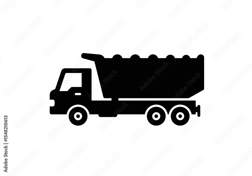 Fototapeta premium dump truck vector illustration