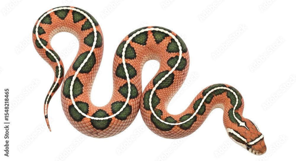Fototapeta premium Isolated Orange Snake