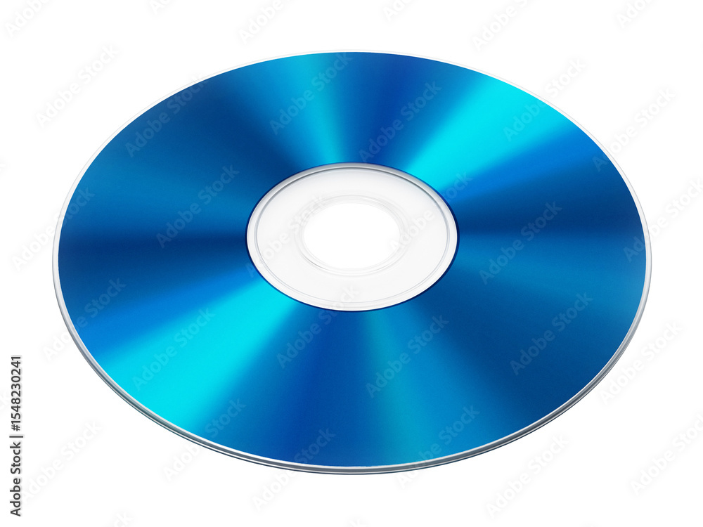 Blu-ray disc on transparent background. 3D illustration Blu-ray disc on transparent background. 3D illustration