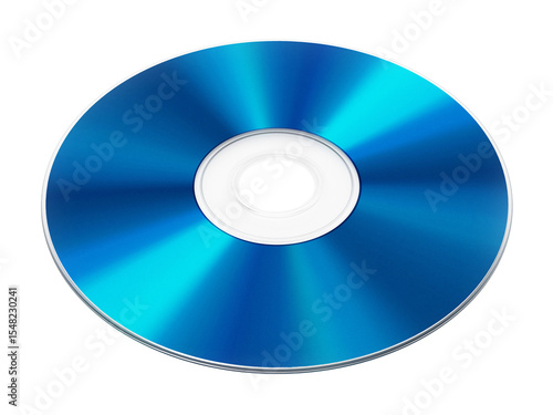 Photos Blu-ray disc on transparent background. 3D illustration