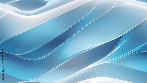 
Abstract geometric glass pattern with blue tones, futuristic tech background