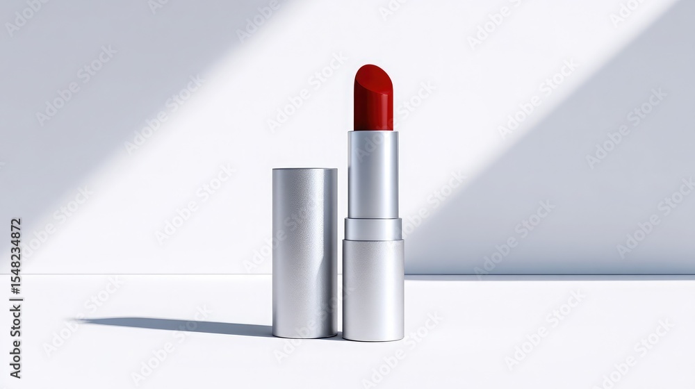 Isolated lipstick stick on pure white with clipping path and hard shadow Isolated lipstick stick on pure white with clipping path and hard shadow