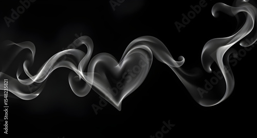 love smoke, heart smoke, romantic smoke, smoke heart, love in smoke, black background love, romantic vector, smoke art, smoke illustration, smoke swirl, heart shape smoke, valentine smoke, ethereal sm