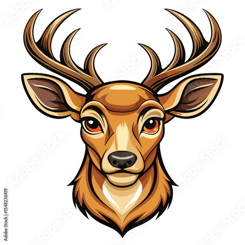 Deer Head Illustration