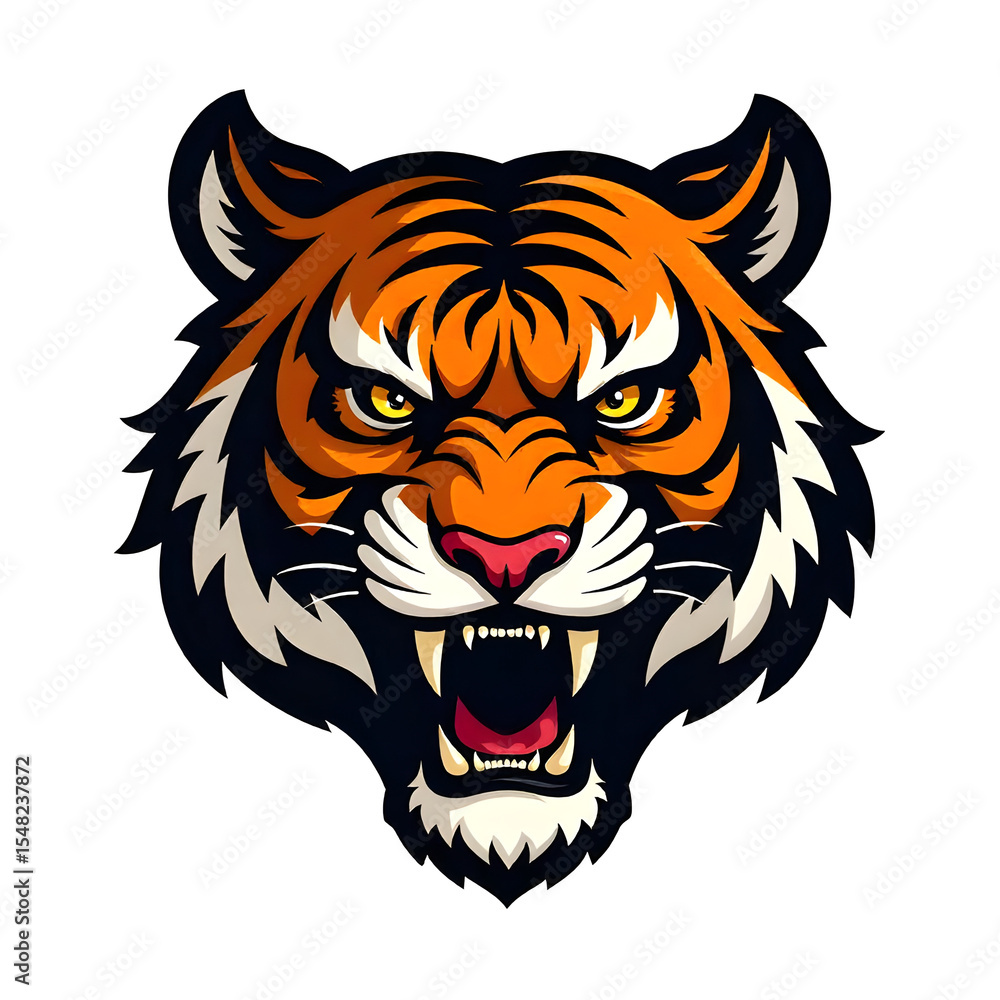 vector logo tiger head mascot vector logo tiger head mascot
