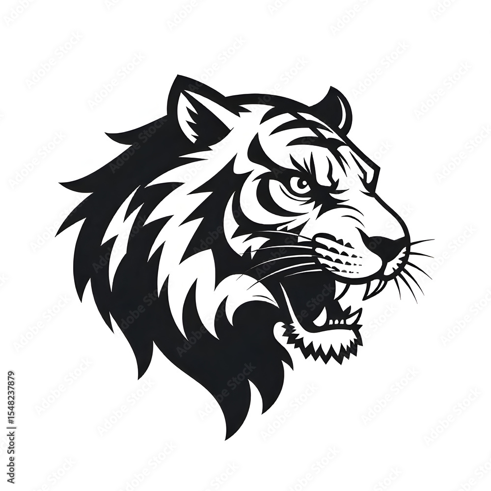 Obraz premium vector logo tiger head mascot 