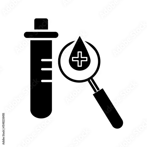 Finger Blood Test Line Icon . Blood Sugar Analysis Linear Pictogram. Research of Level Glucose Outline Icon set. Tests of Glycemia in Diabetes. Editable Stroke. Isolated Vector Illustration.	