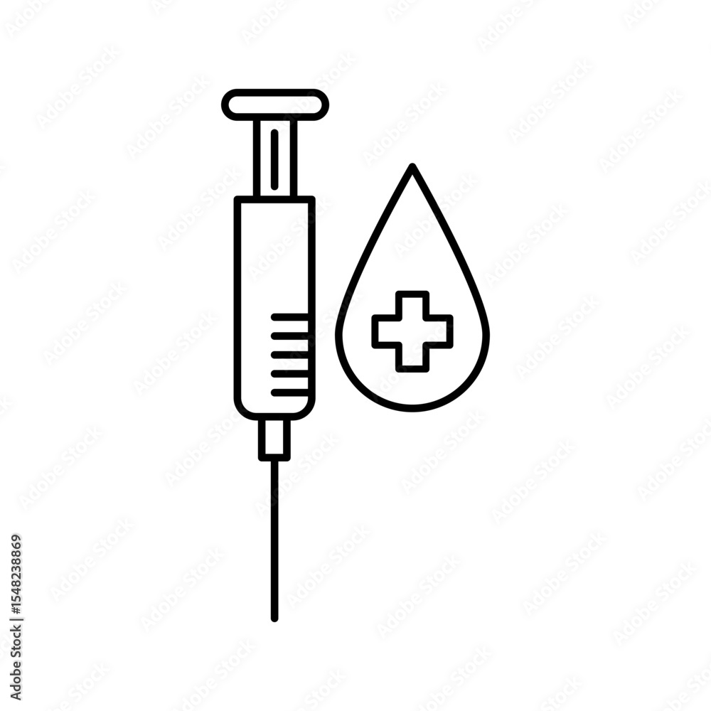 Icon .Drill Blood. related to Blood Donation symbol. long shadow style. simple design editable. simple illustration Icon .Drill Blood. related to Blood Donation symbol. long shadow style. simple design editable. simple illustration