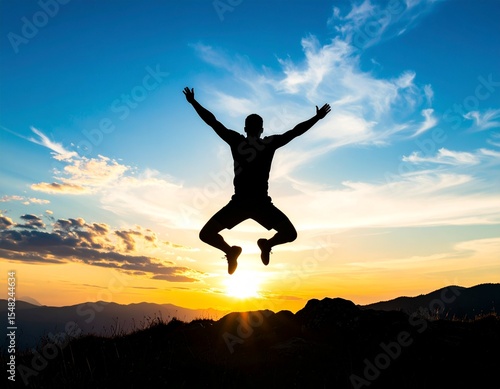 Wallpaper Mural "Leap of Ambition: Reaching for the Sky at Sunrise" Torontodigital.ca