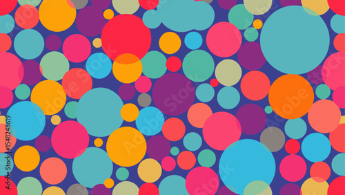 Seamless pattern with balloons