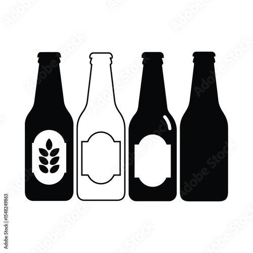 A wine vector design illustration | Fully white background, good and clean design and eye catching design.