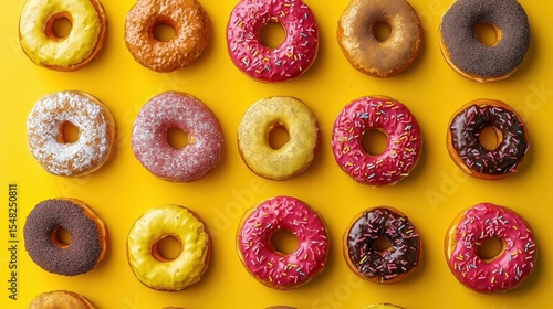 Brighten your day with this vibrant doughnut wallpaper! A sweet splash of color and texture, perfect for dessert lovers and morning pastry vibes.