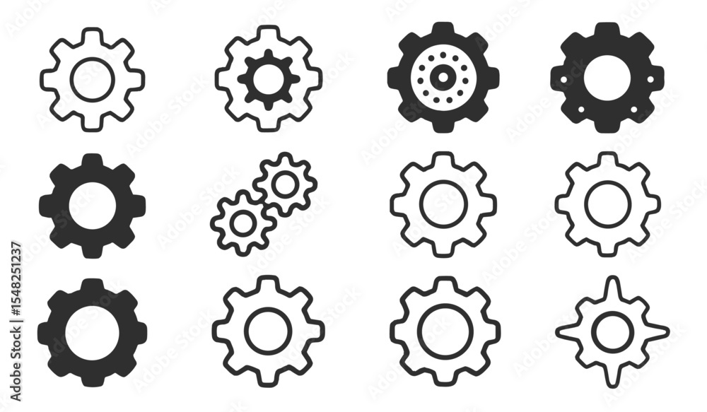Gear setting icon with cog wheel isolated, vector illustration for web interface, app symbol, mechanical icon, cutout, technology icon, UI element, engine icon, gear PNG. Gear setting icon with cog wheel isolated, vector illustration for web interface, app symbol, mechanical icon, cutout, technology icon, UI element, engine icon, gear PNG.