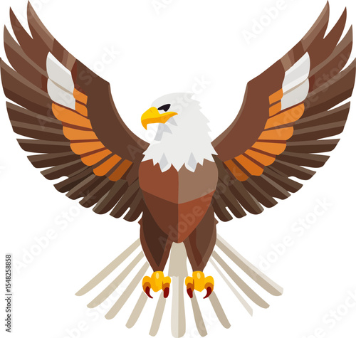 eagle with red plumage predatory birds