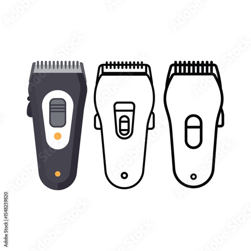 A hair trimmer vector design illustration | Fully white background, good and clean design and eye catching design.