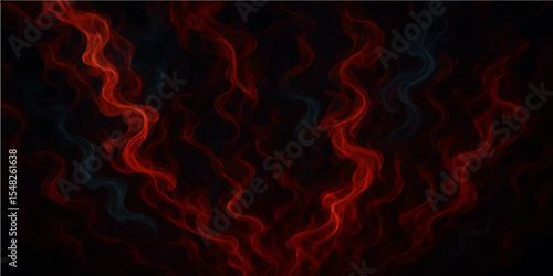 Abstract red light blue smoke and flame patterns create a dark, fiery background with a burning motion design (3)