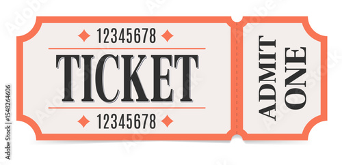 Retro ticket. Admit one.
