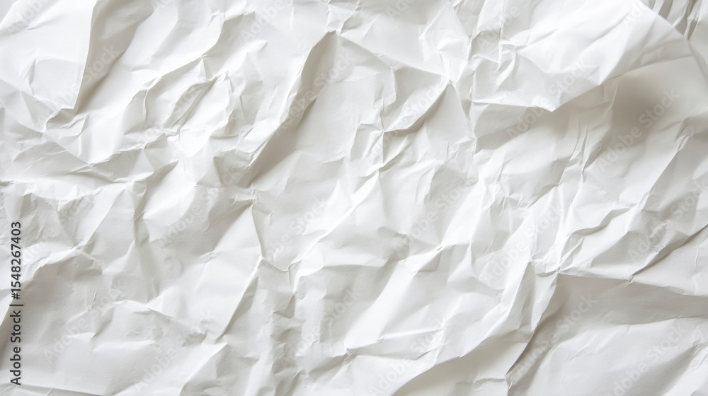 Obraz premium Crumpled white paper texture