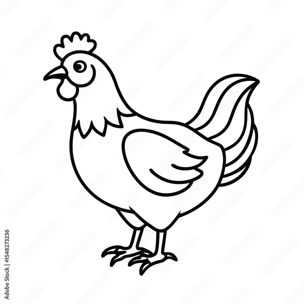 Fototapeta premium hen and chicken