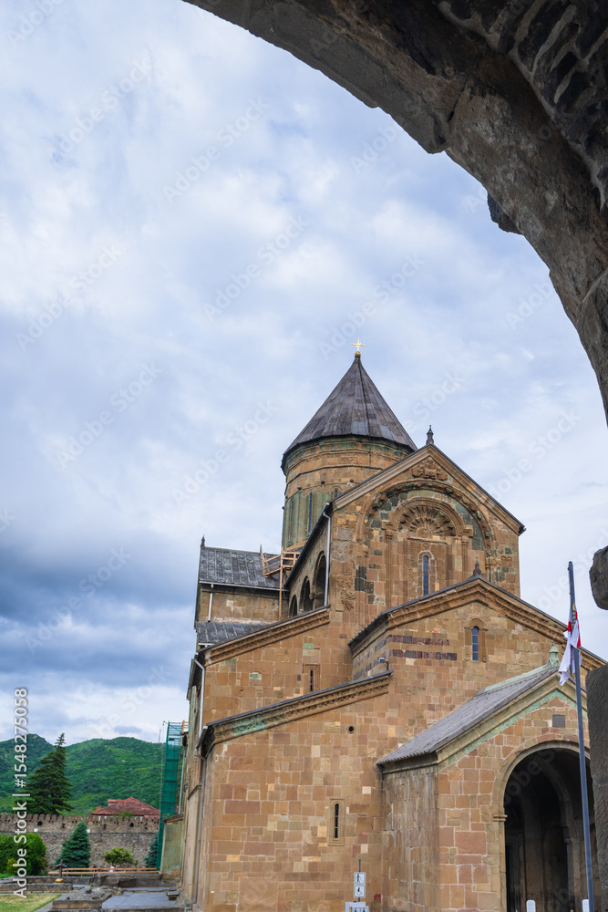 Obraz premium Ancient Svetitskhoveli Orthodox Cathedral, Mtskheta, Georgia