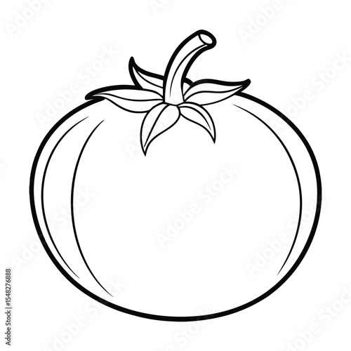 tomato vector illustration on white background