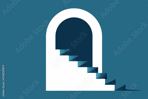 vector illustration of door