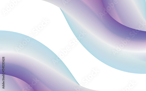 Soft Gradient Wave Background with Purple and Blue Abstract Curves