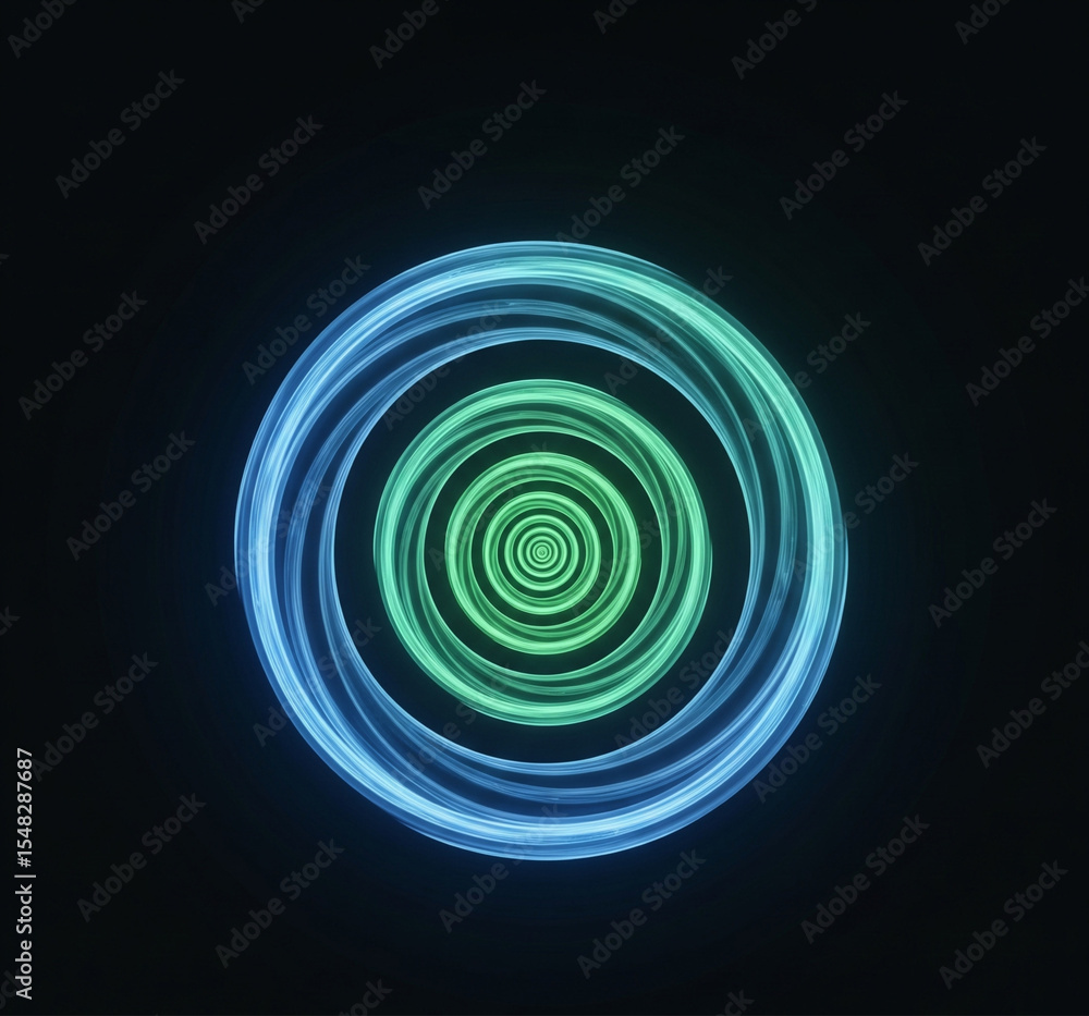 Naklejka premium Abstract 3D Spiral for Business Cycles