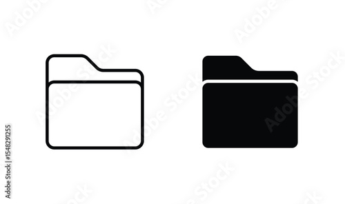 File folder icon. Document symbol. Binder sign