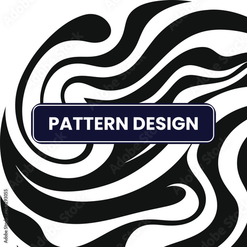 Abstract Swirling Lines Pattern 