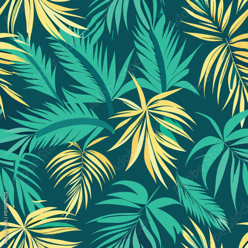 seamless pattern with leaves